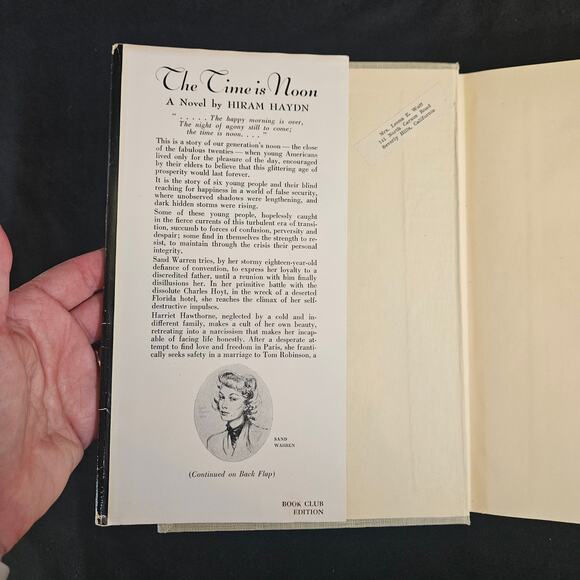 The Time is Noon by Hiram Haydon Hard Cover 1925 Book Fiction Vintage - Picture 6 of 8